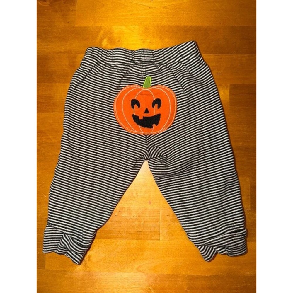 Baby Boy Halloween Pumpkin Pants Size 6 Months